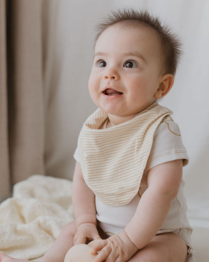Organic Baby Bib - Honey
