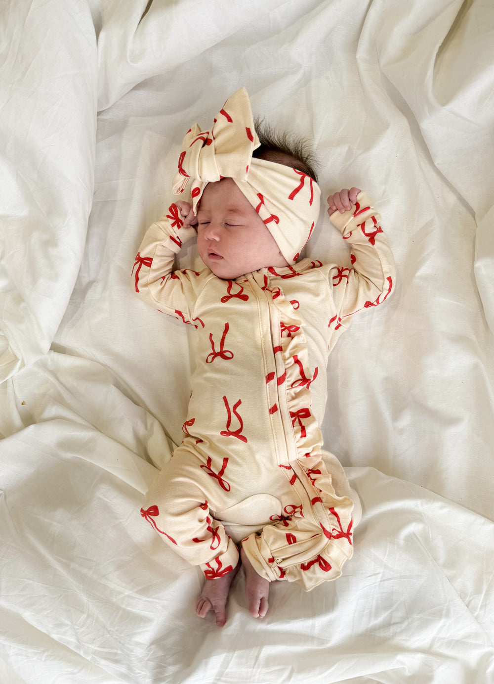 Baby Romper and Top Knot