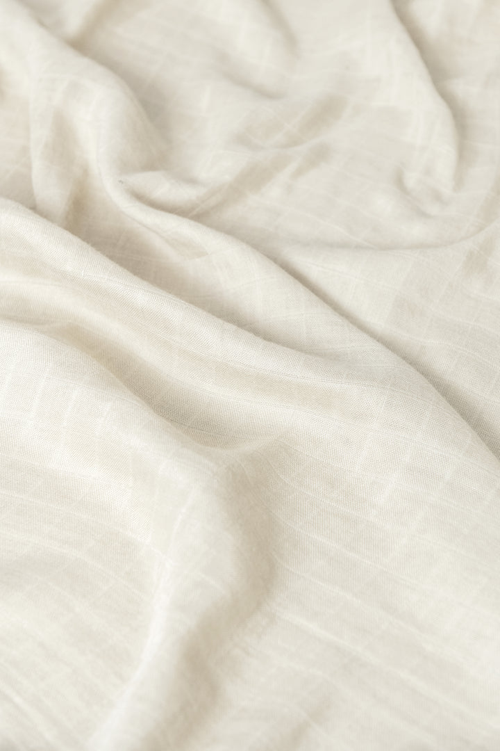 Organic Muslin Swaddle - Ivory
