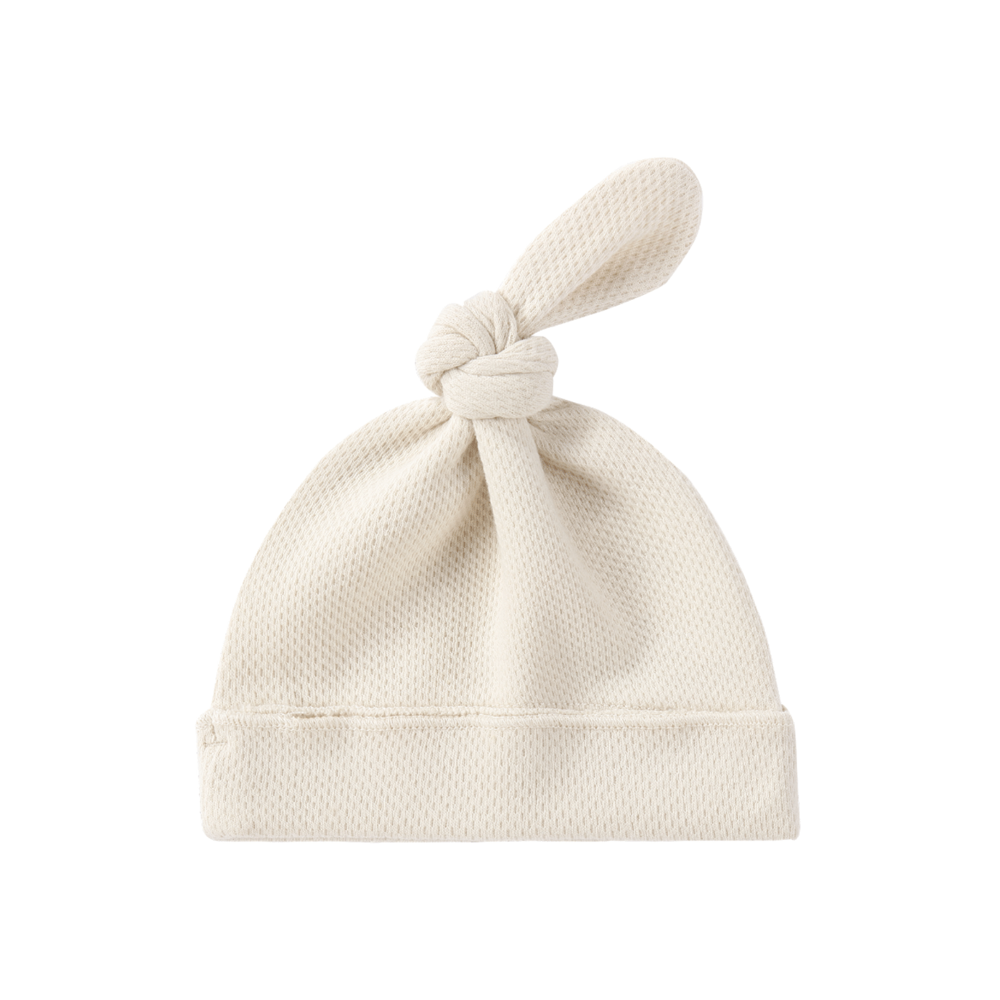 Knotted Hat - Pointelle Powder