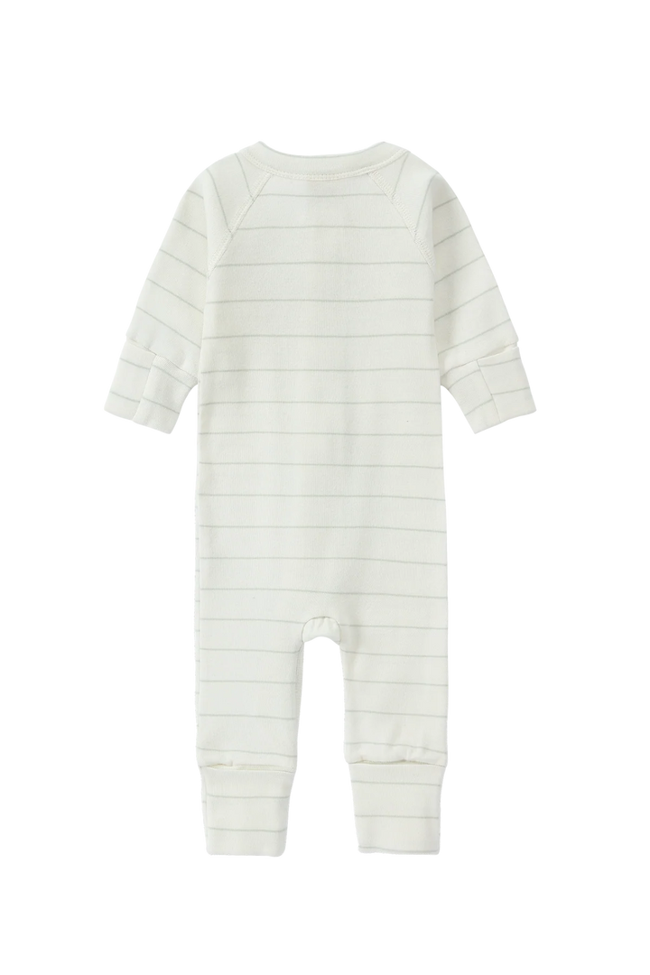 Zip Growsuit - White Sky